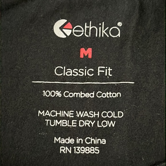 Ethika Short Sleeve Graphic T Shirt in Black- Medium - Picture 4 of 4